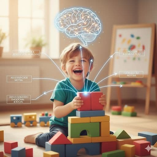 Çocuk oyuncaklarla oynarken